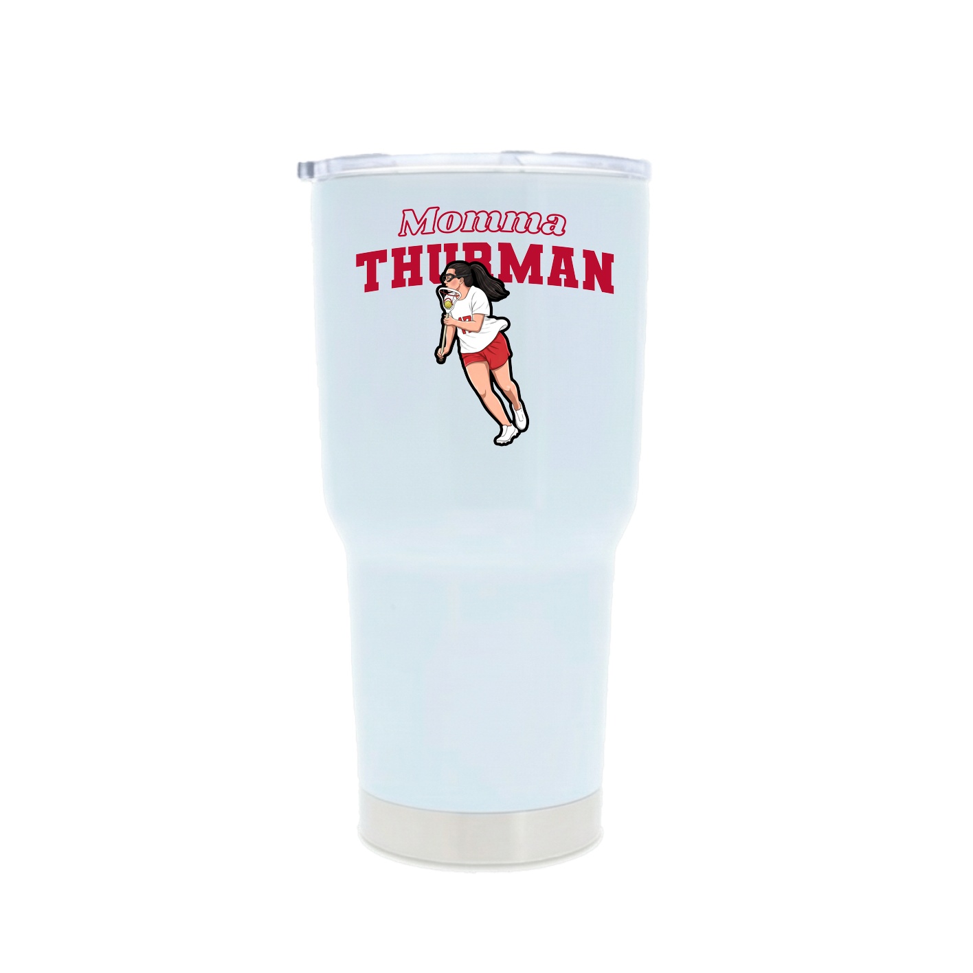 30oz Stainless Steel Tumbler — Mothers Day Block in White