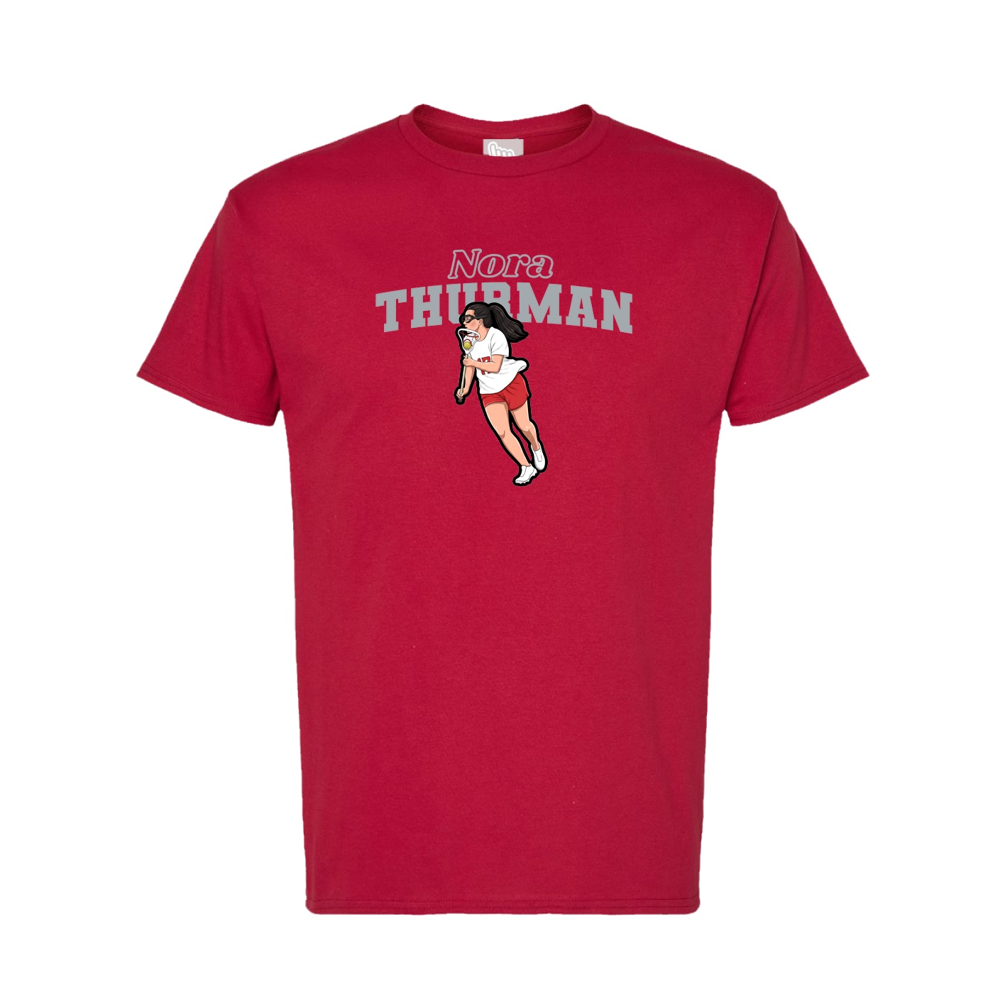 Tee — Name Arch in Crimson