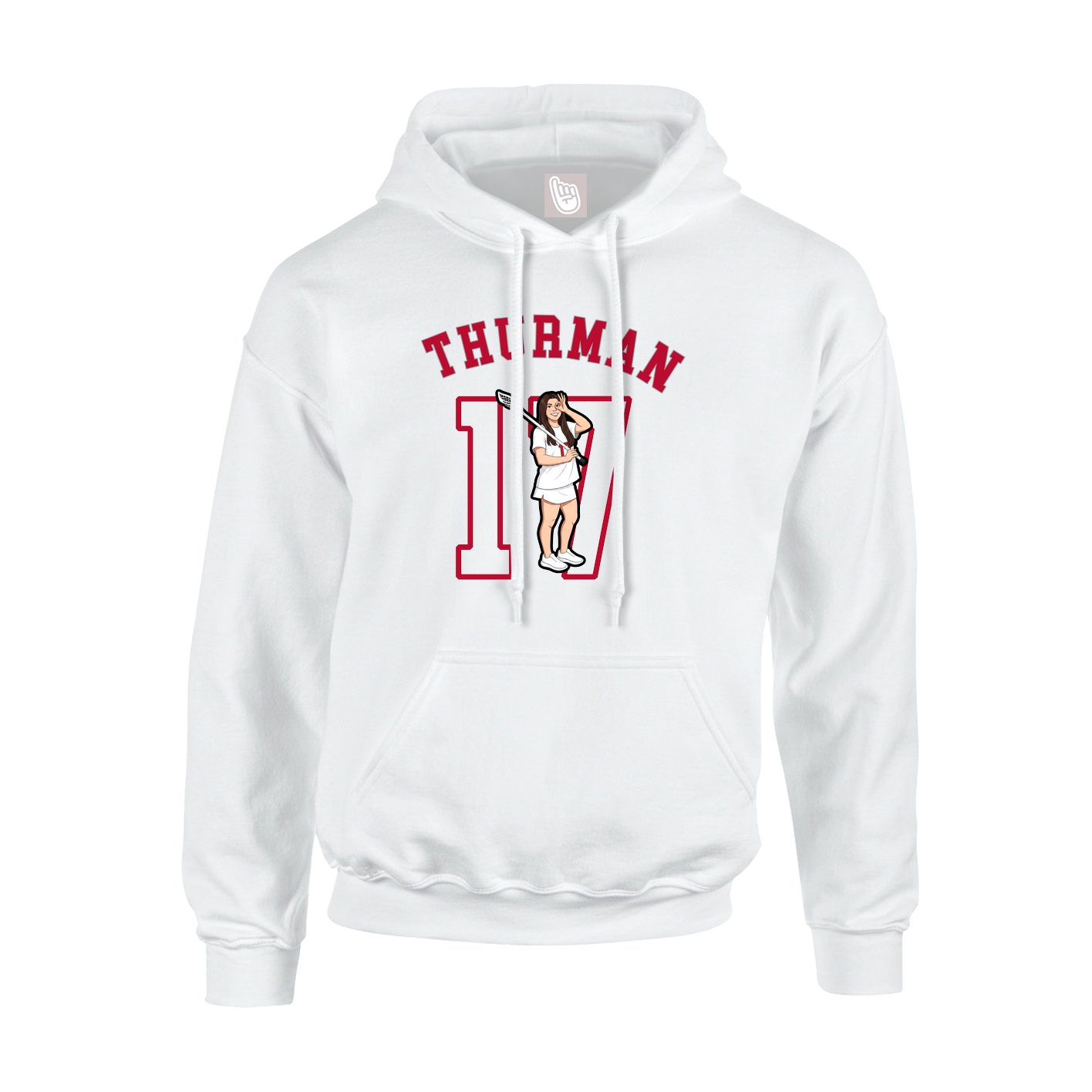 Hoodie — Shirsey Arch in White