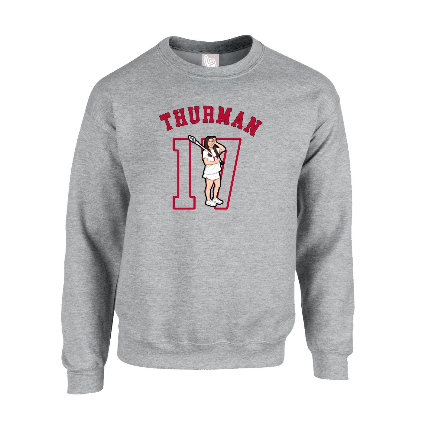 Fleece Crew — Shirsey Arch in Grey