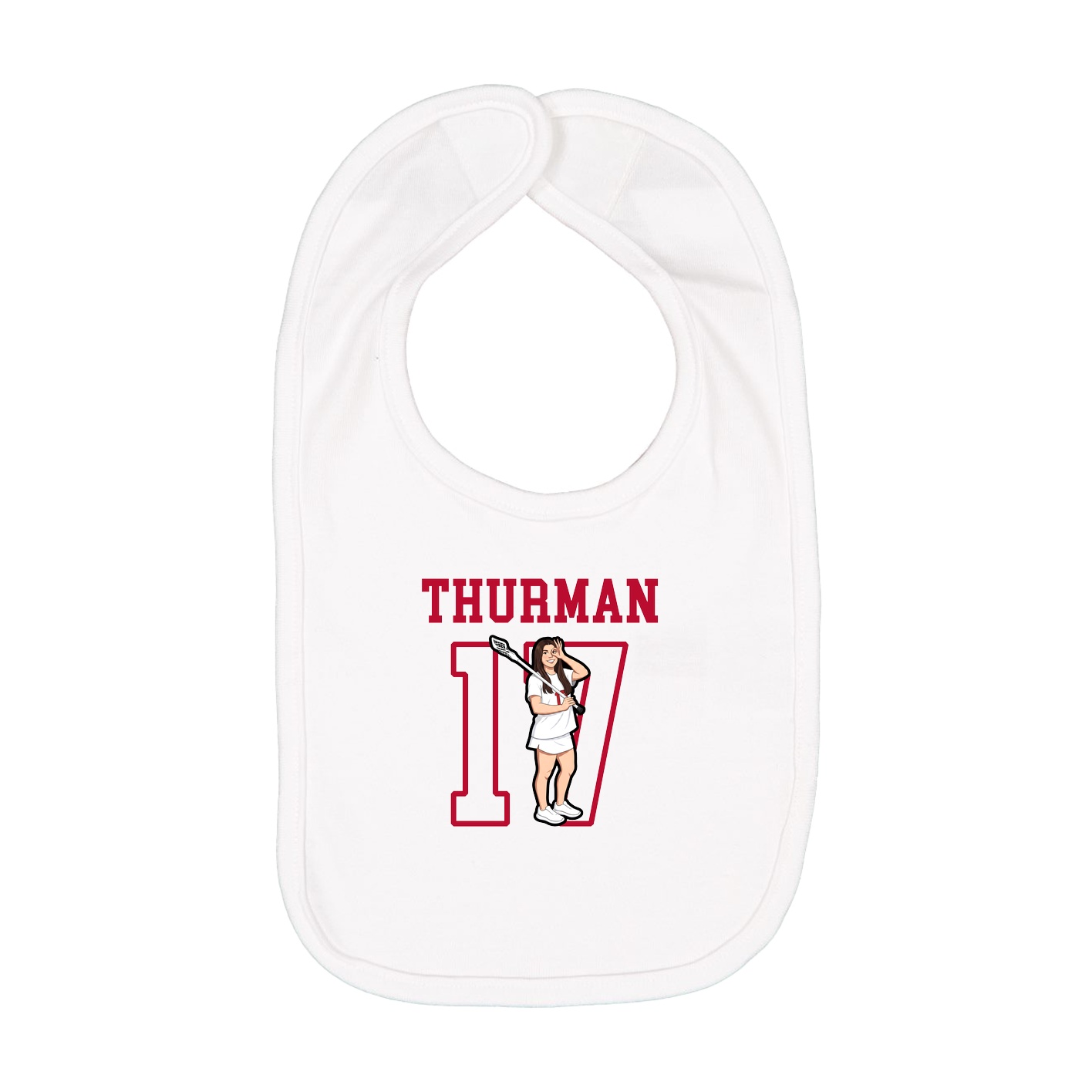 Infant Bib — Shirsey in White