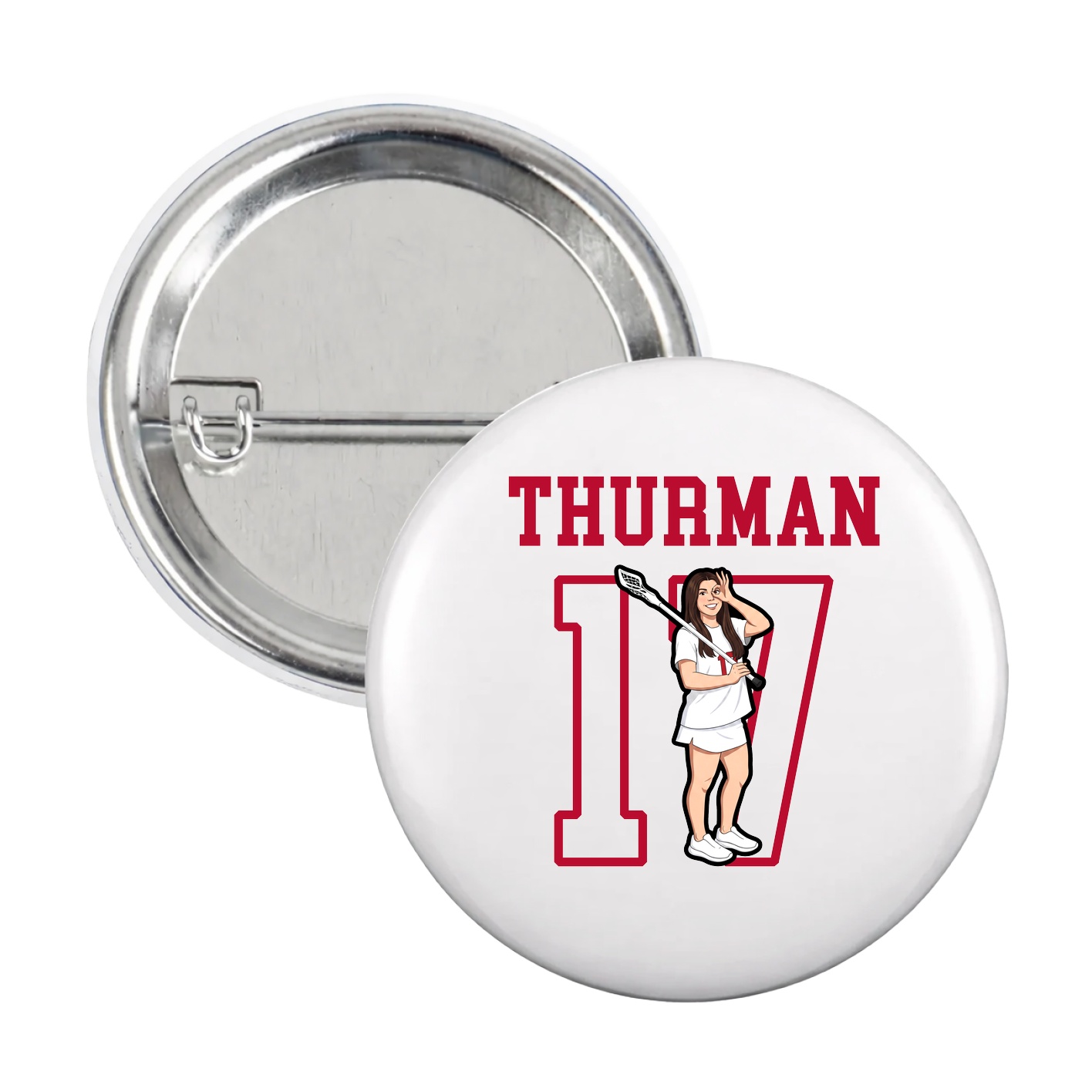 Game Day Button — Shirsey in White