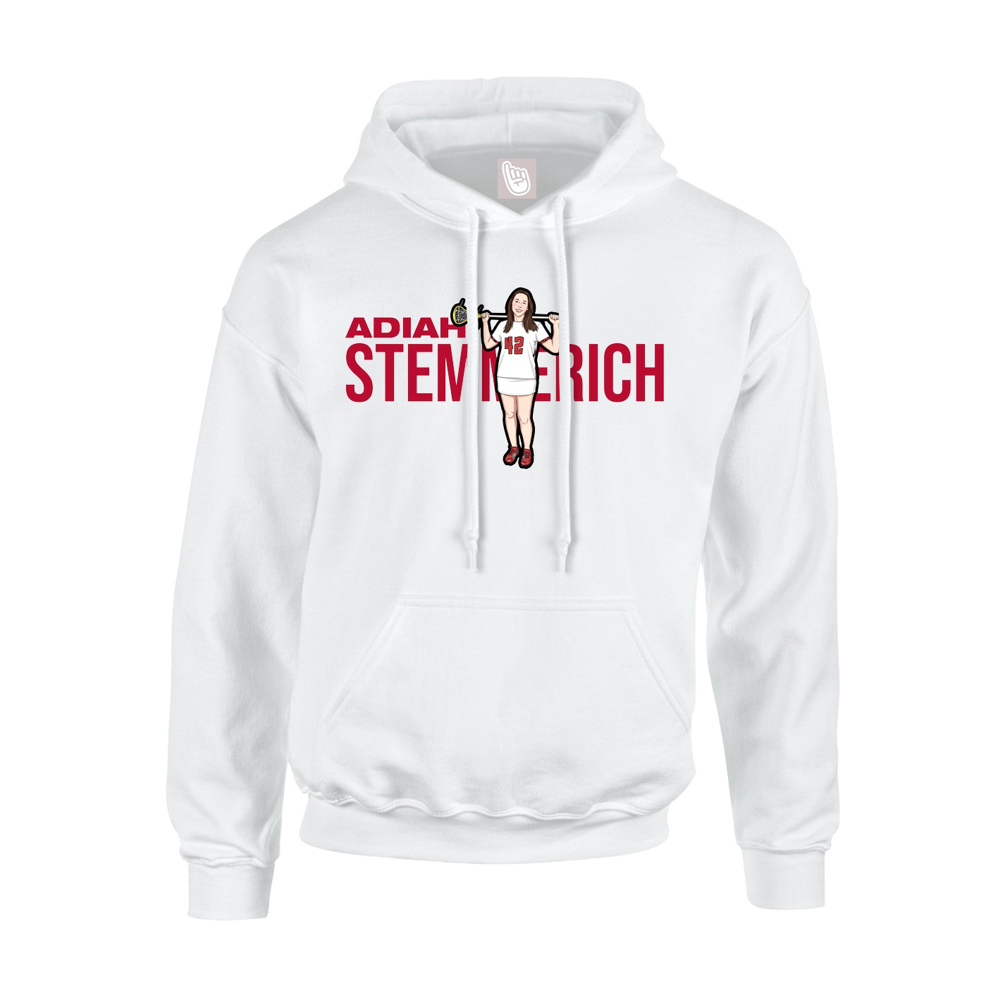 Youth Hoodie — Player Name in White