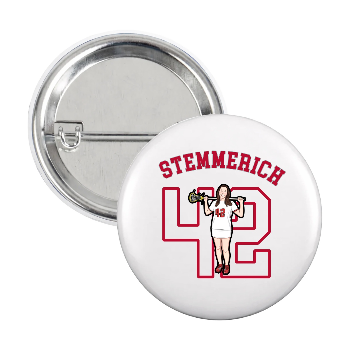 Game Day Button — Shirsey Arch in White