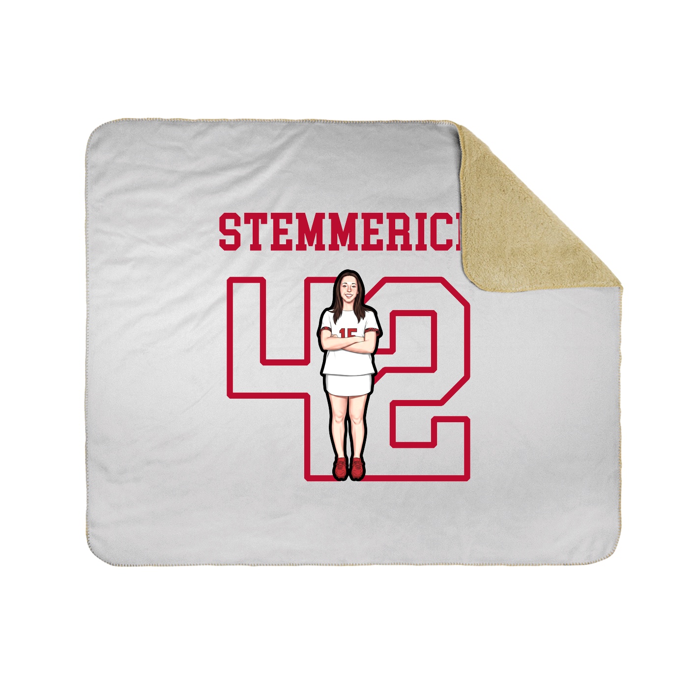 Throw Blanket — Shirsey in White