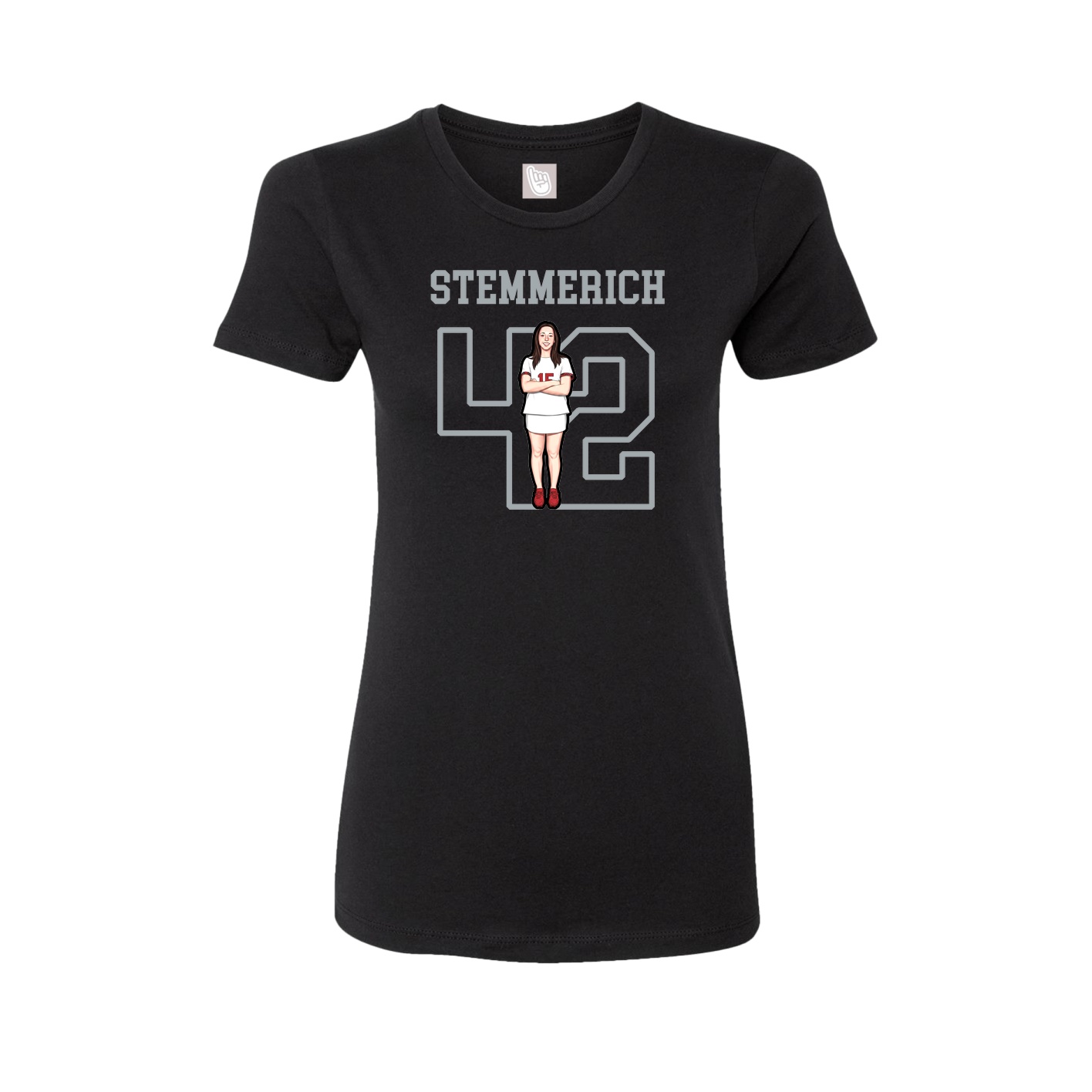 Fitted Women's Tee — Shirsey in Black