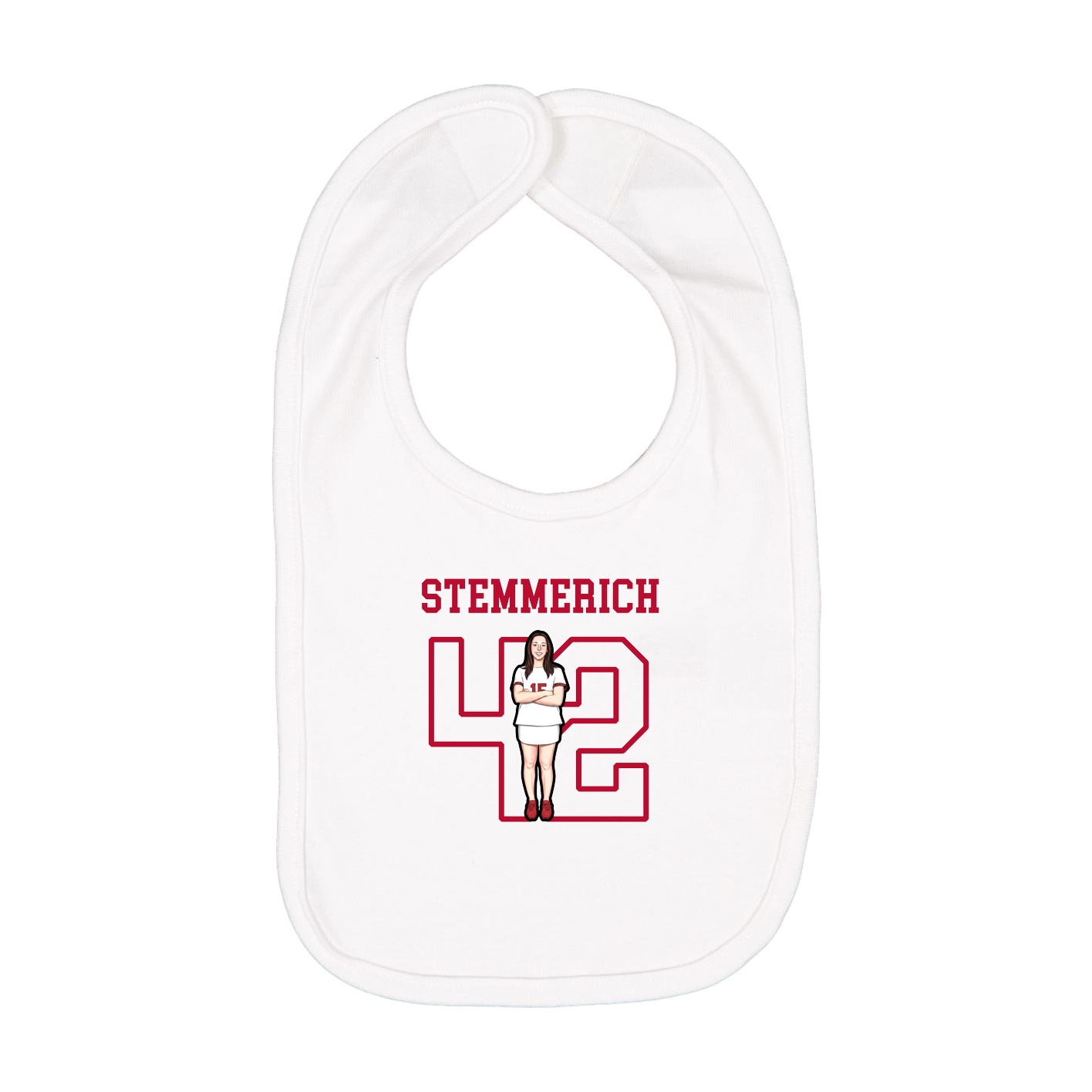 Infant Bib — Shirsey in White