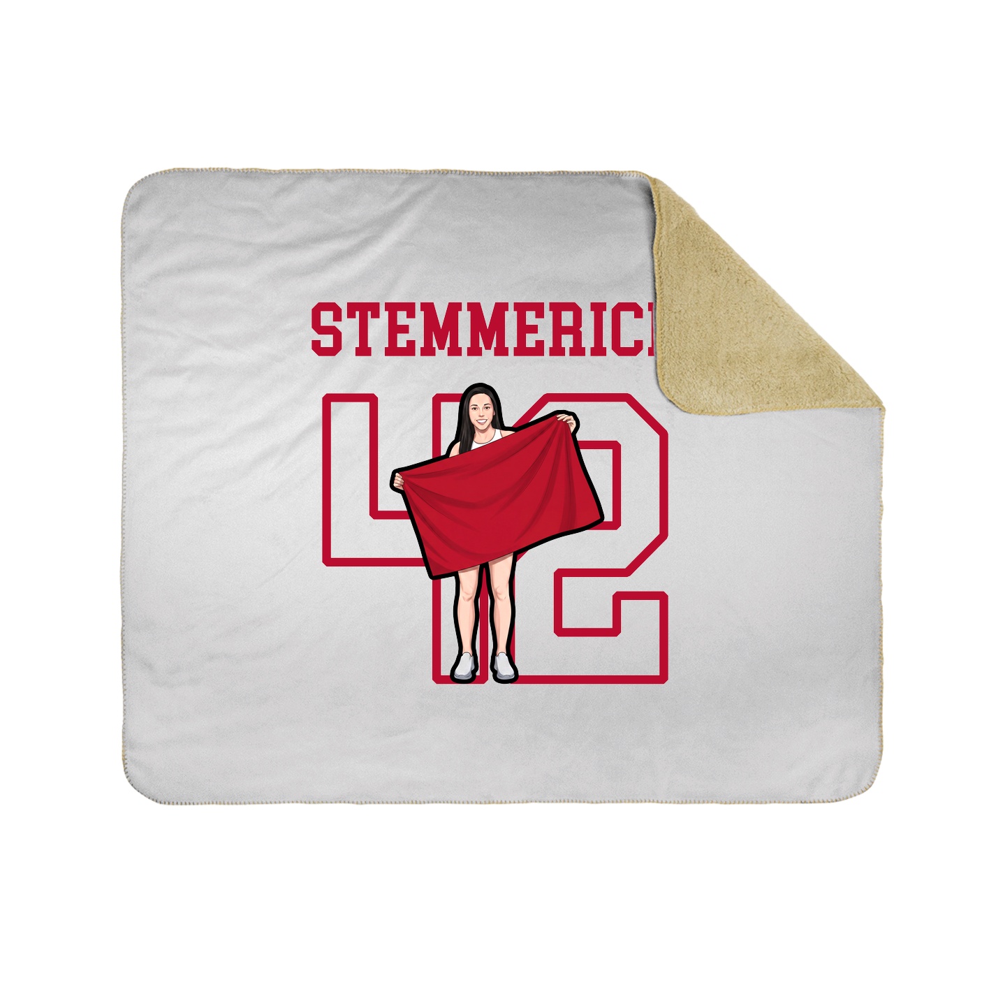 Throw Blanket — Shirsey in White