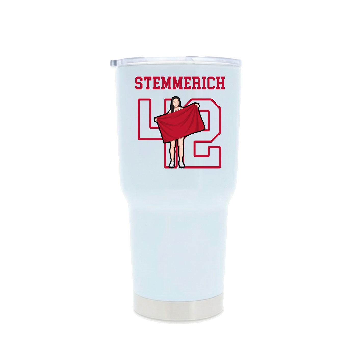 30oz Stainless Steel Tumbler — Shirsey in White