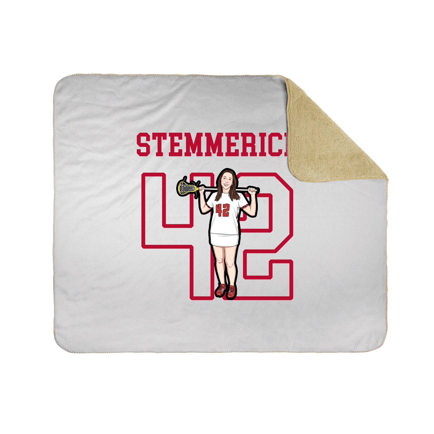 Throw Blanket — Shirsey in White