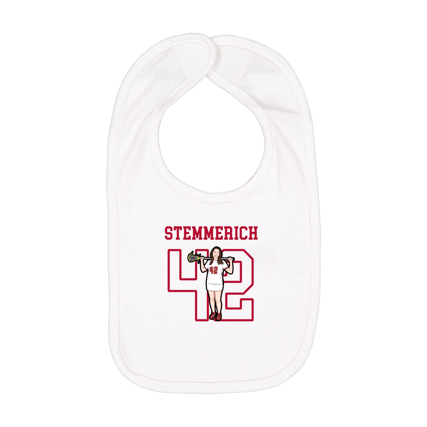 Infant Bib — Shirsey in White