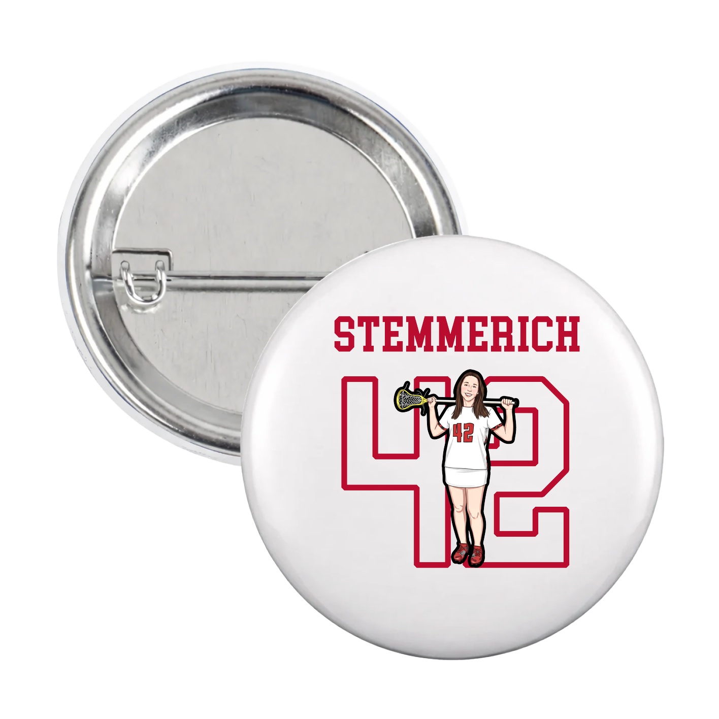 Game Day Button — Shirsey in White