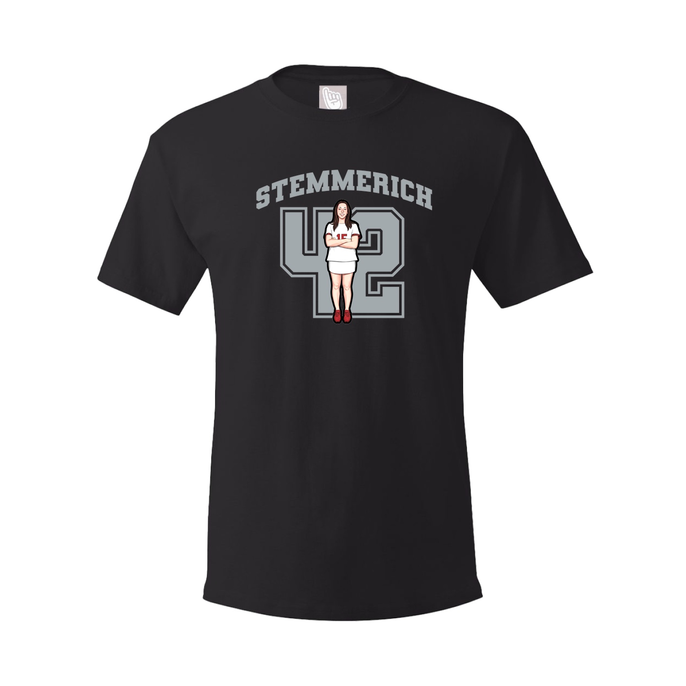Youth Tee — Number in Black