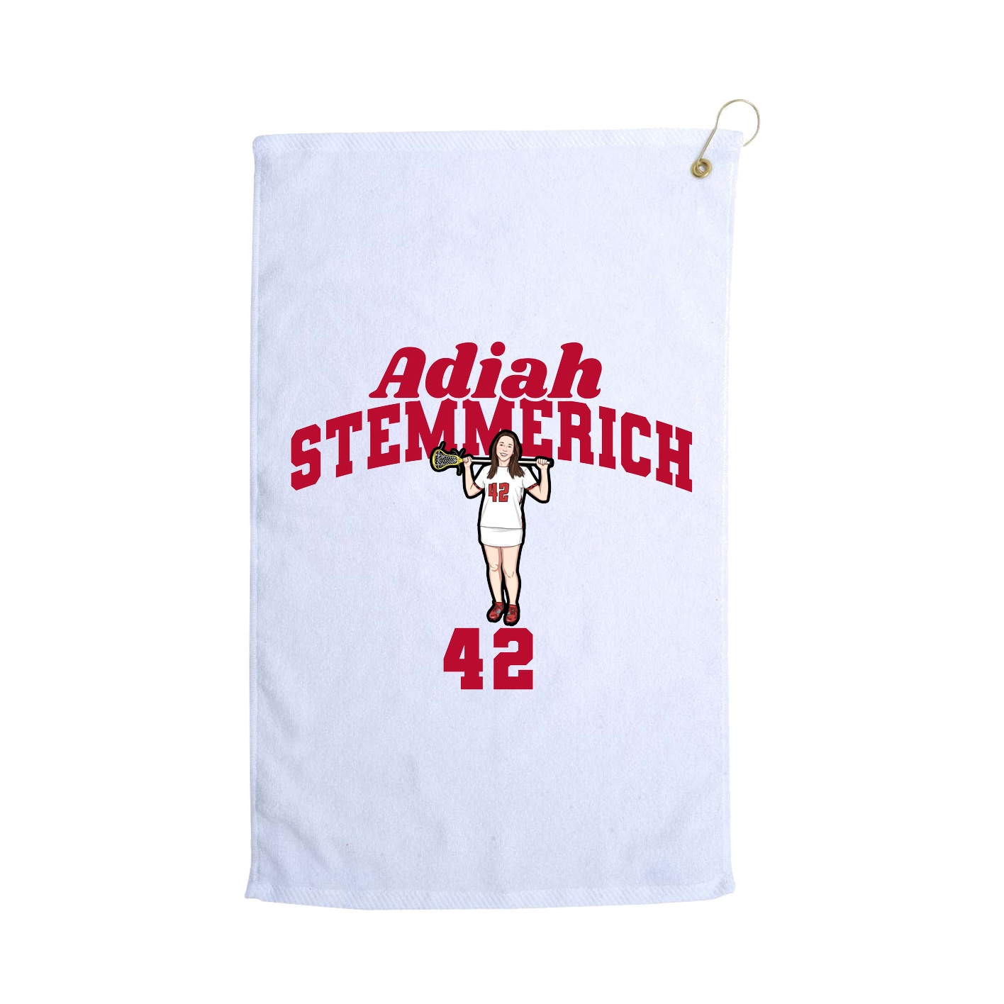 Golf Towel — Signature Arch in White