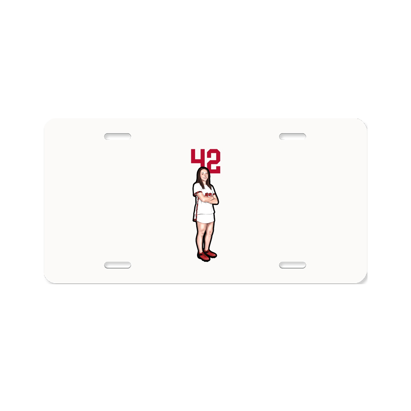 License Plate — Number Top in Classic