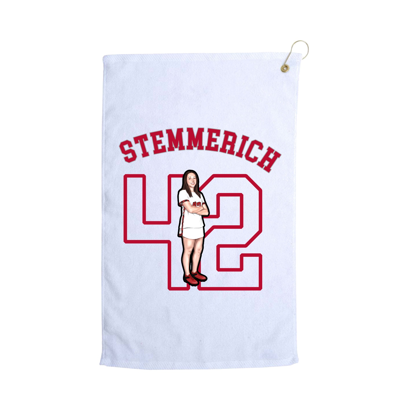 Golf Towel — Shirsey Arch in White