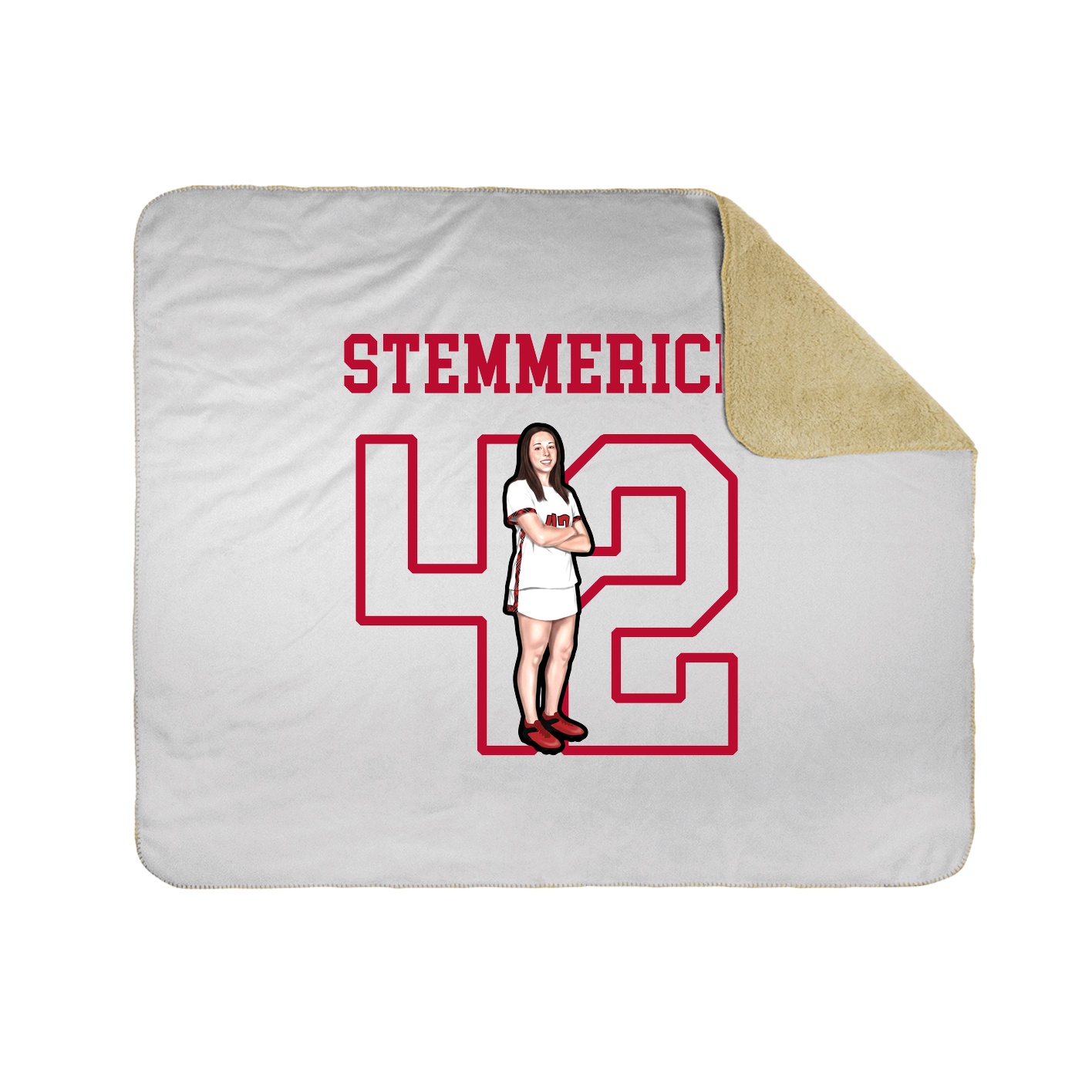 Throw Blanket — Shirsey in White