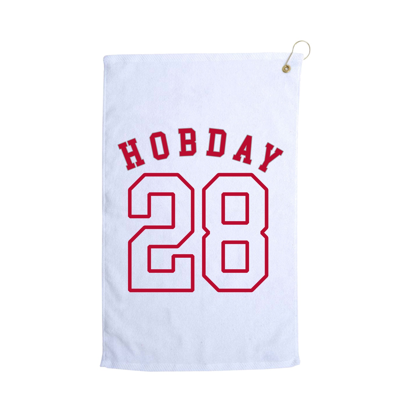 Golf Towel — Shirsey Arch in White