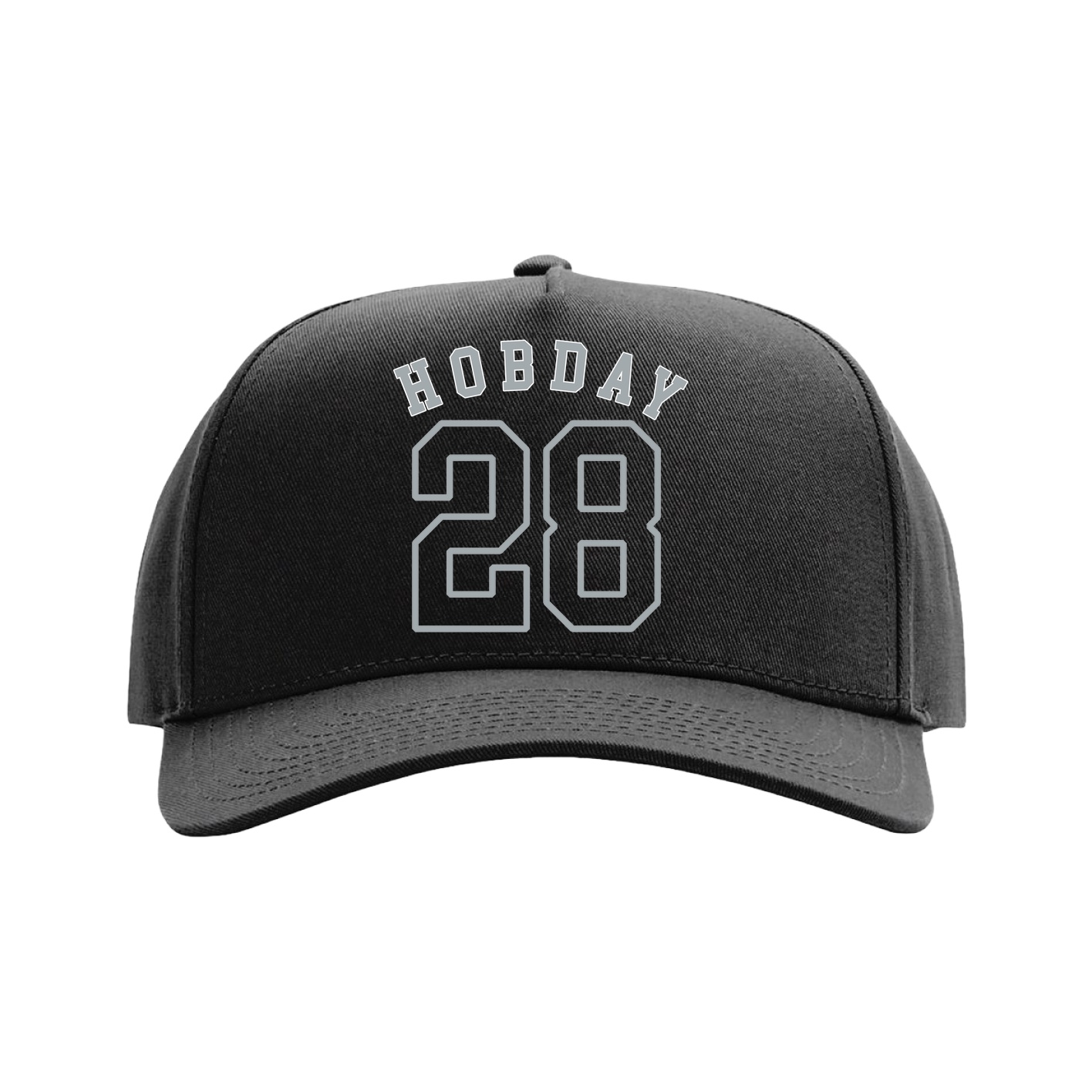 Full Fabric Five-Panel Champ Cap — Shirsey Arch in Black