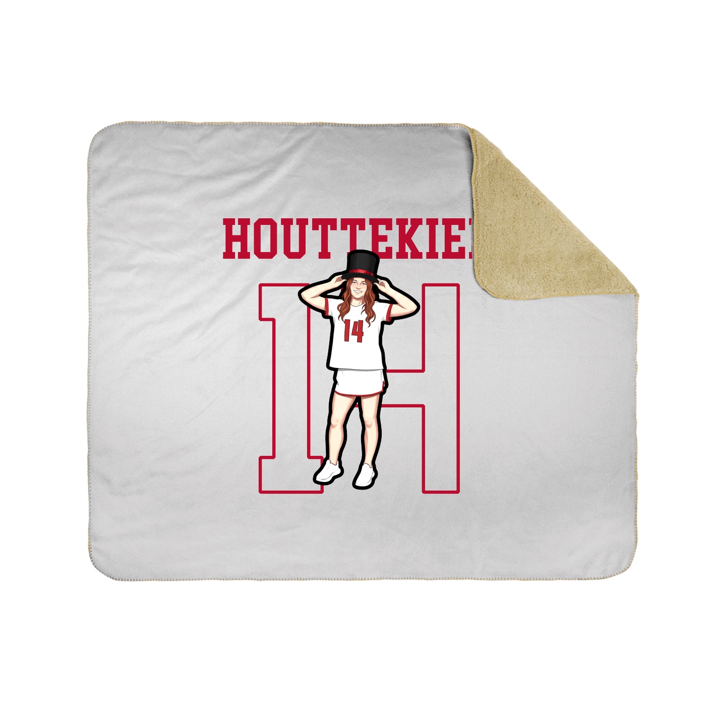 Throw Blanket — Shirsey in White