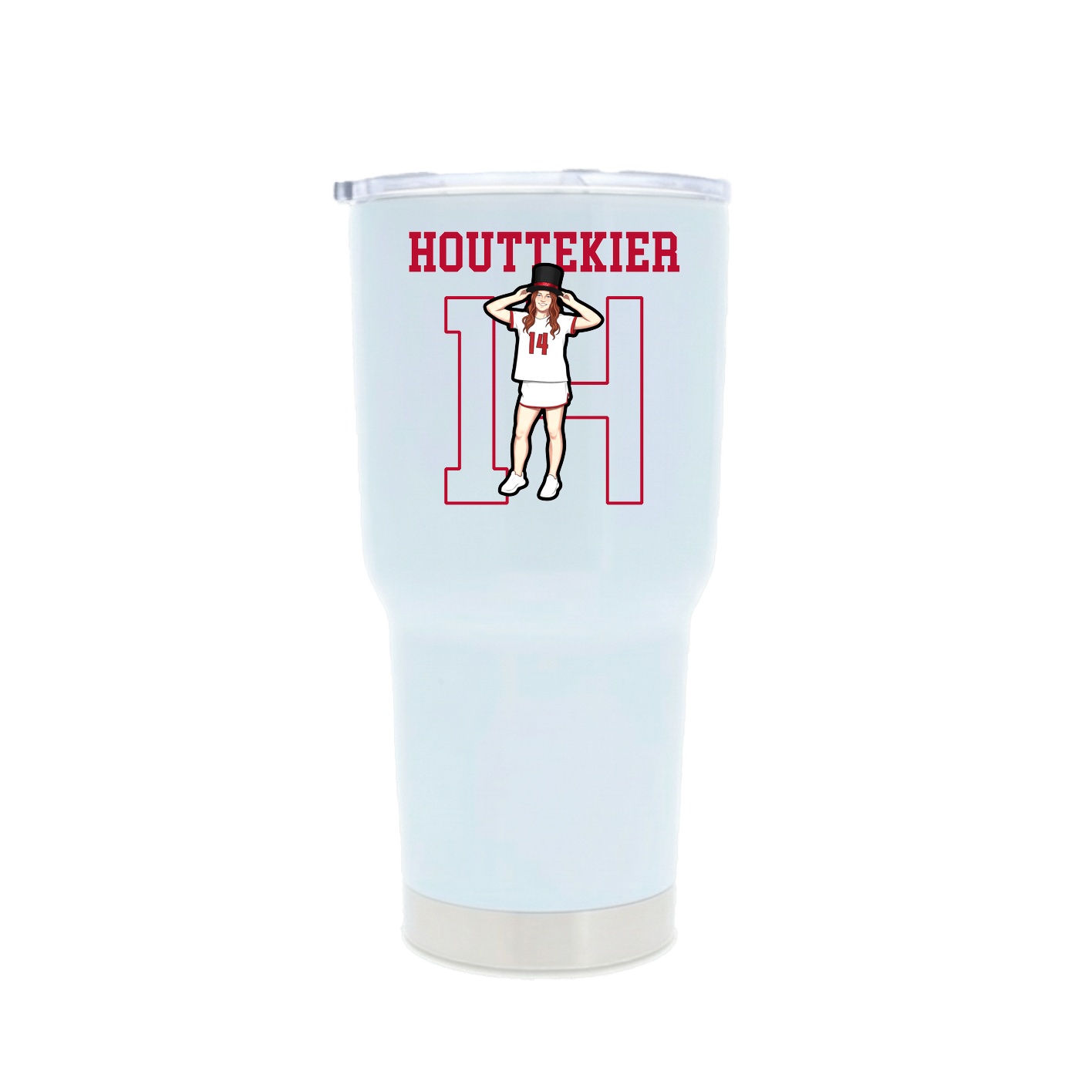 30oz Stainless Steel Tumbler — Shirsey in White