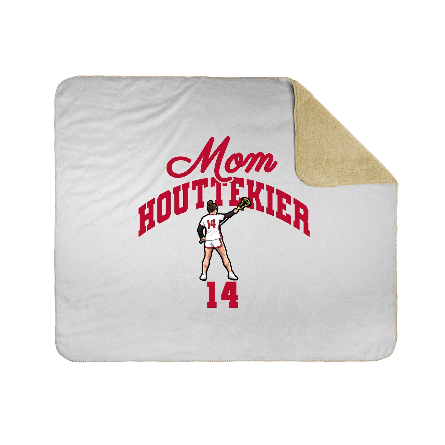 Throw Blanket — Mothers Day Arch in White