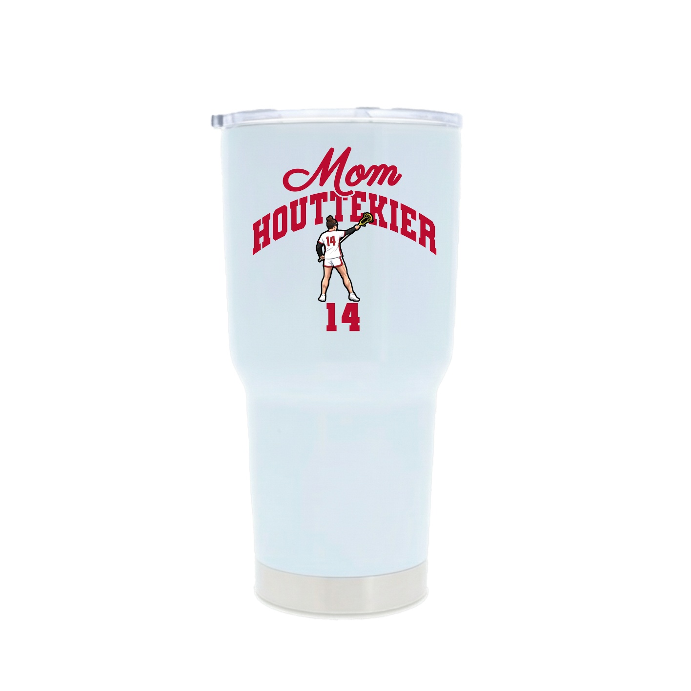 30oz Stainless Steel Tumbler — Mothers Day Arch in White