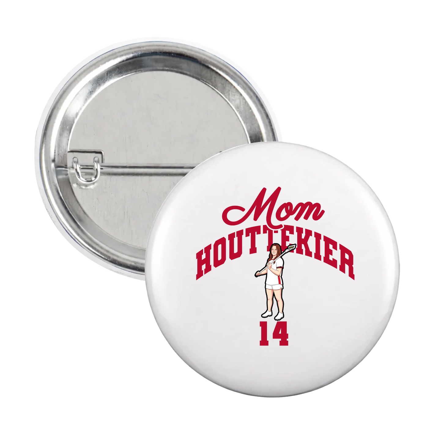Game Day Button — Mothers Day Arch in White