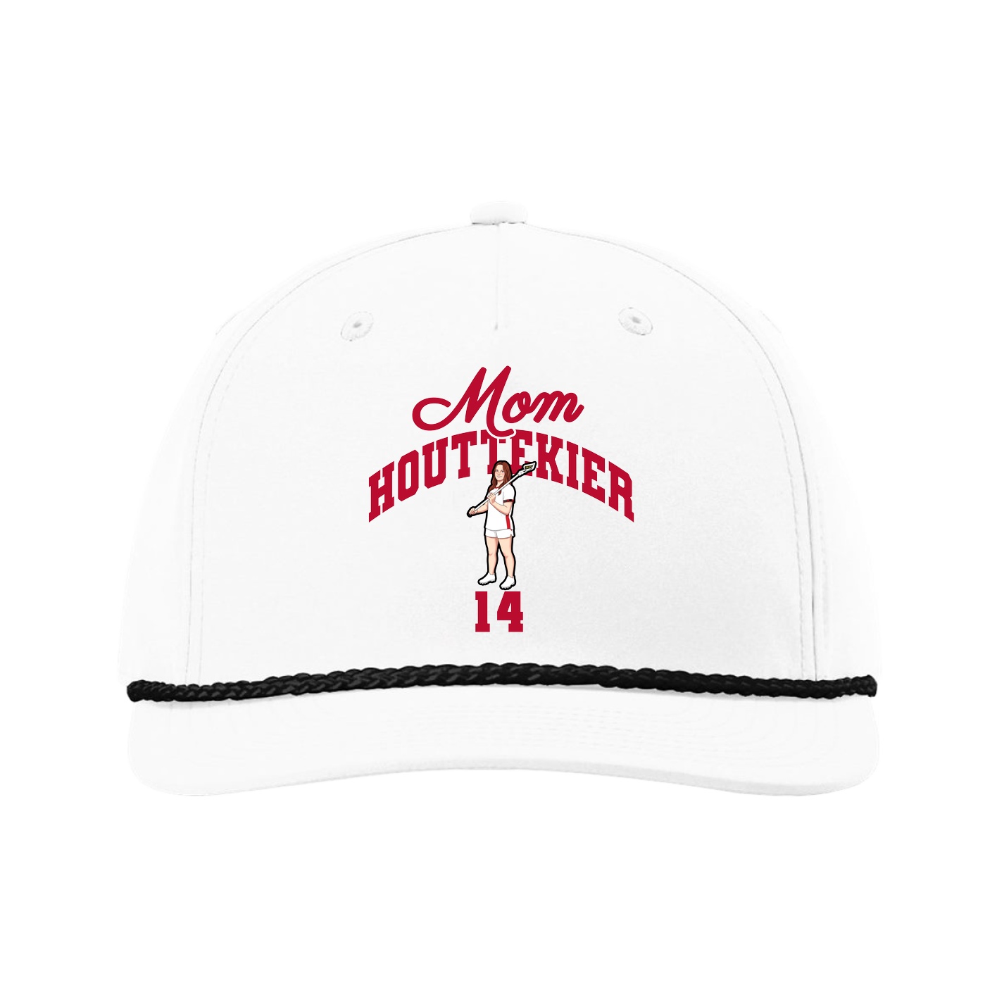 Five-Panel Classic Rope Cap — Mothers Day Arch in White