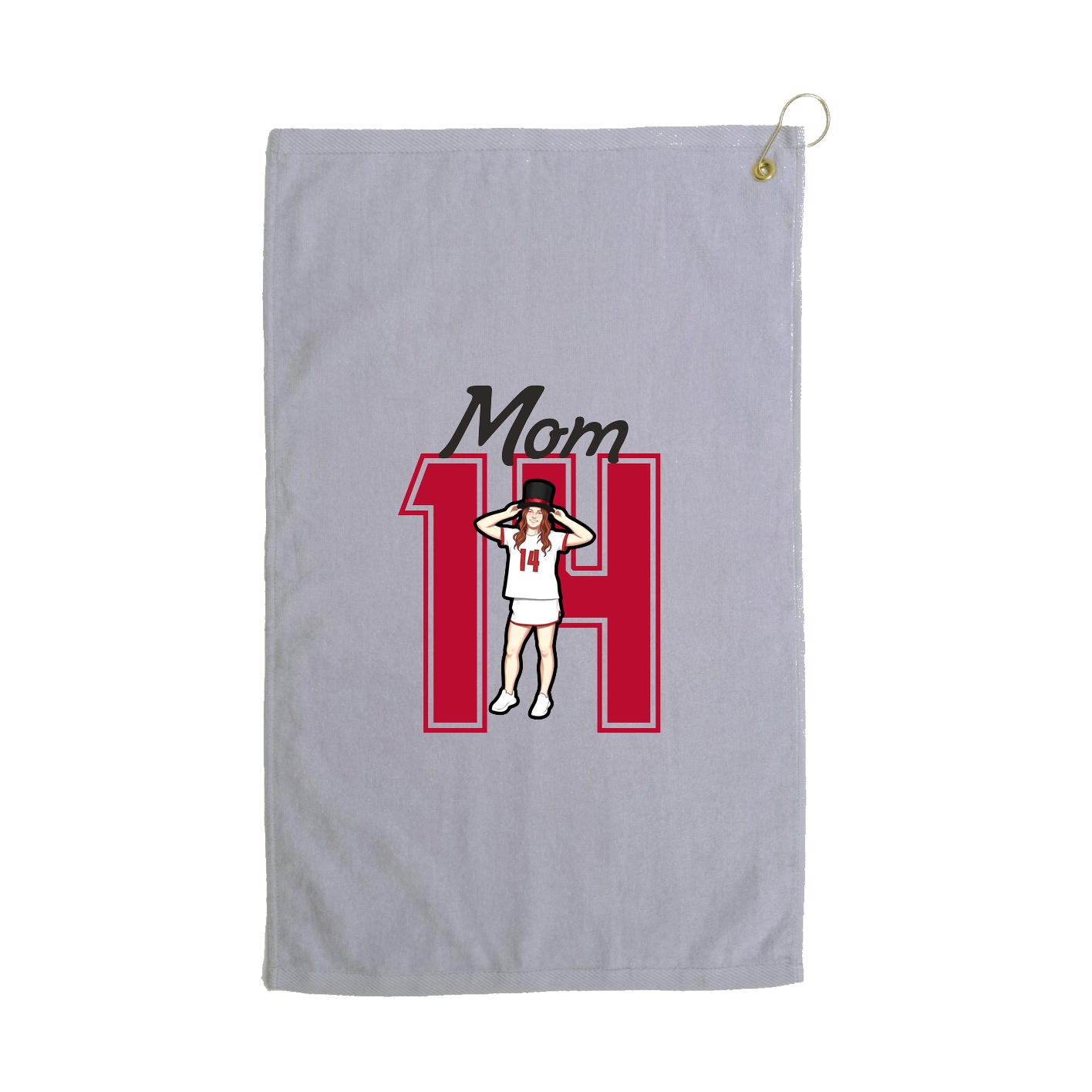 Golf Towel — Mothers Day Shirsey in Grey