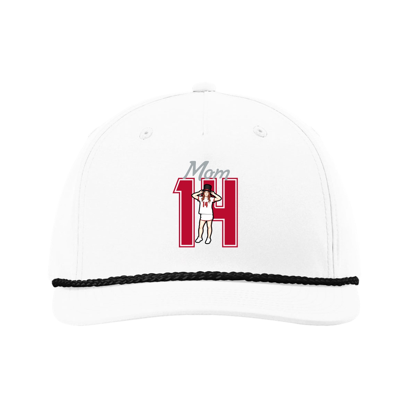 Five-Panel Classic Rope Cap — Mothers Day Shirsey in White
