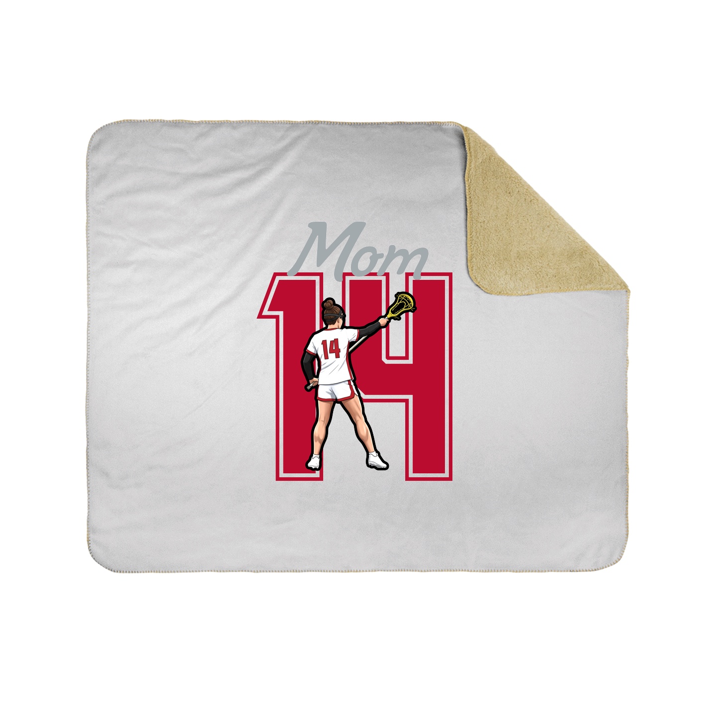 Throw Blanket — Mothers Day Shirsey in White