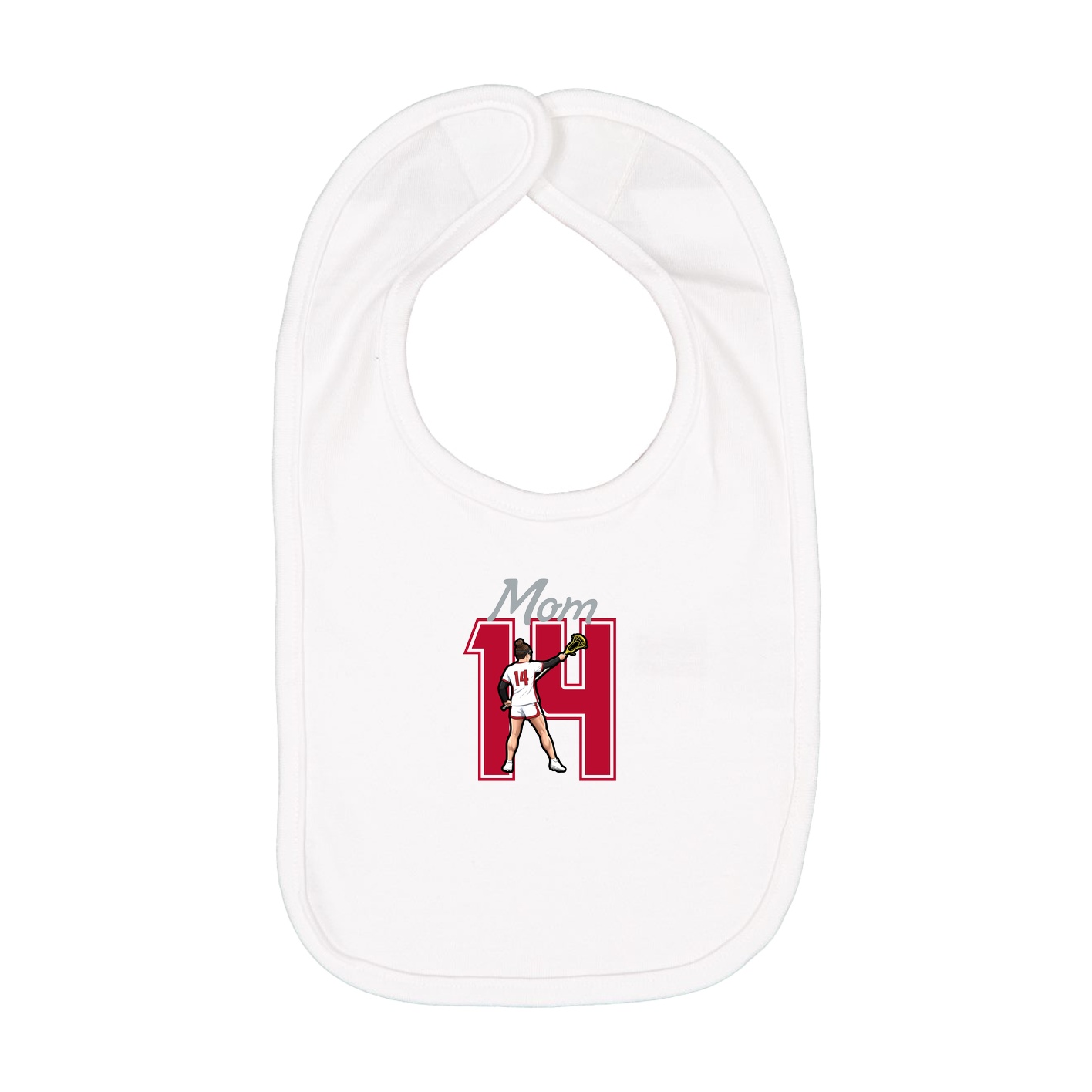 Infant Bib — Mothers Day Shirsey in White