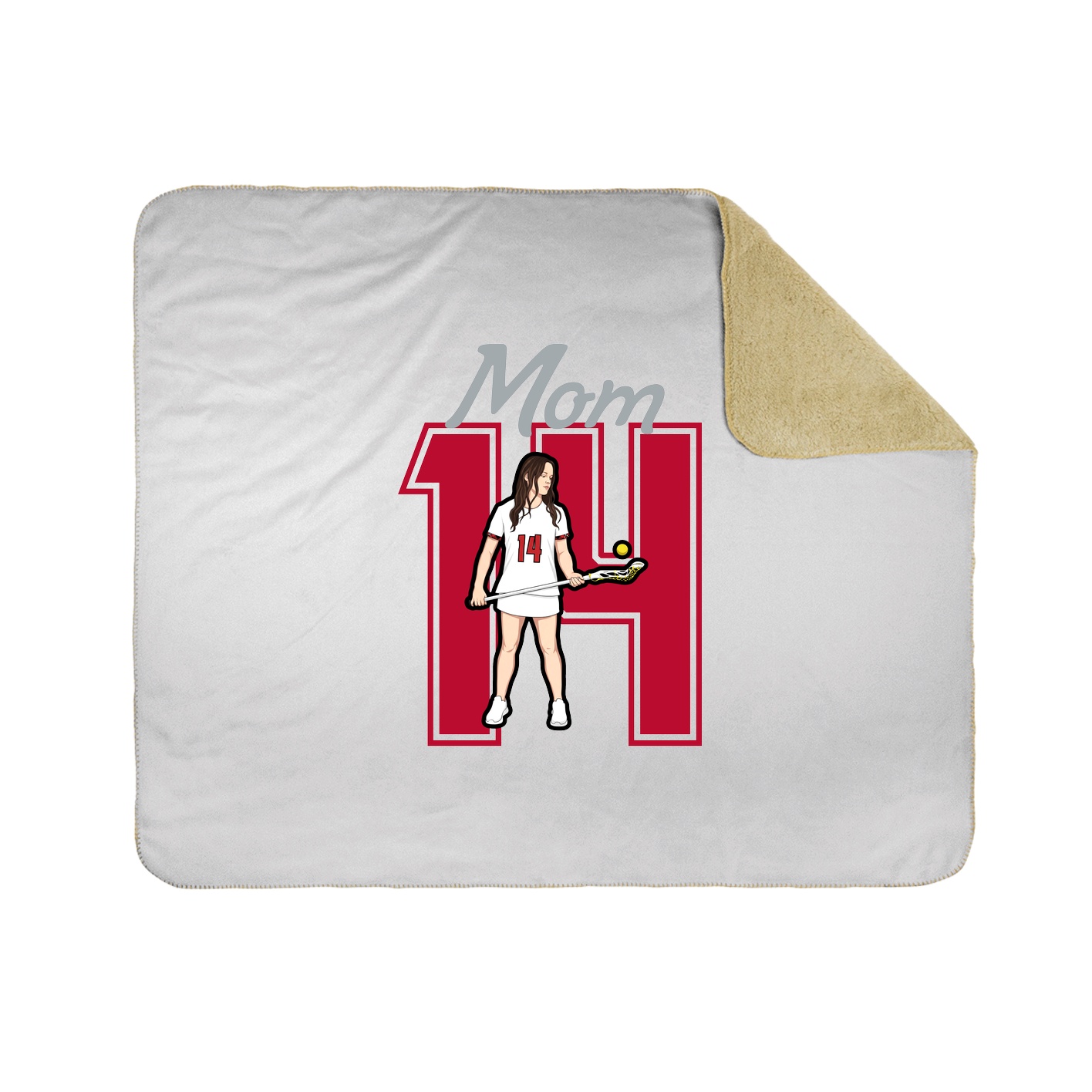 Throw Blanket — Mothers Day Shirsey in White