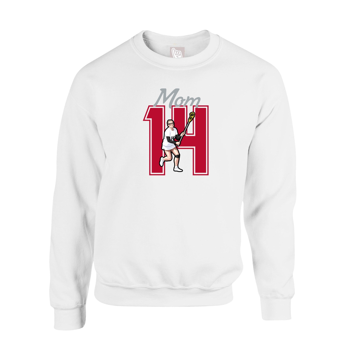 Fleece Crew — Mothers Day Shirsey in White