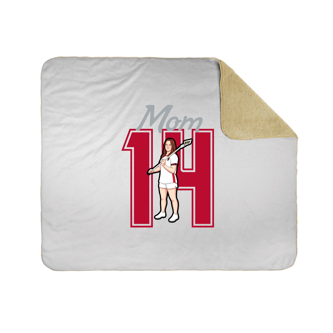 Throw Blanket — Mothers Day Shirsey in White