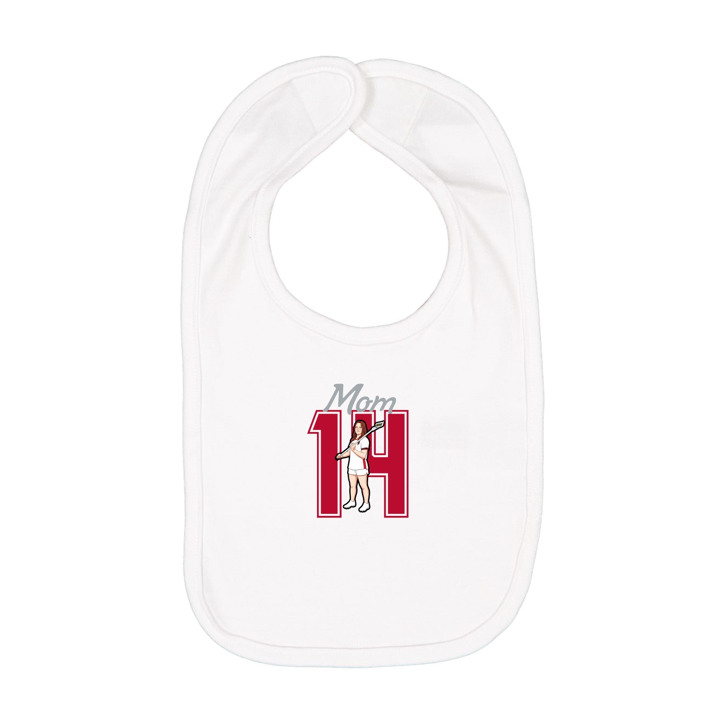 Infant Bib — Mothers Day Shirsey in White