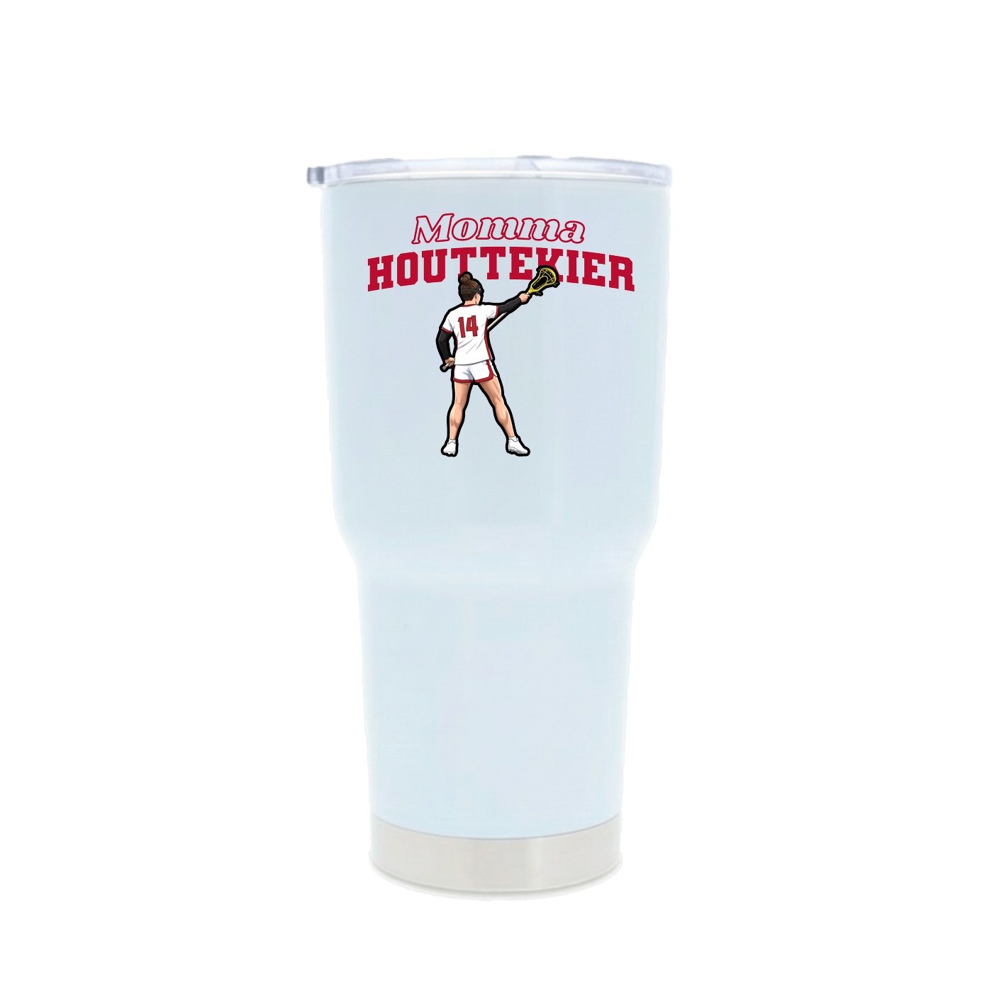 30oz Stainless Steel Tumbler — Mothers Day Block in White