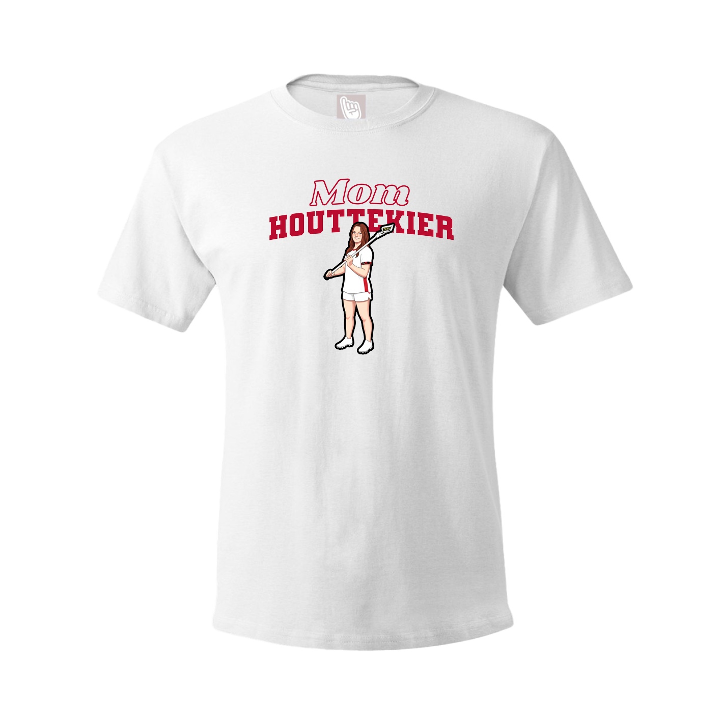 Youth Tee — Mothers Day Block in White