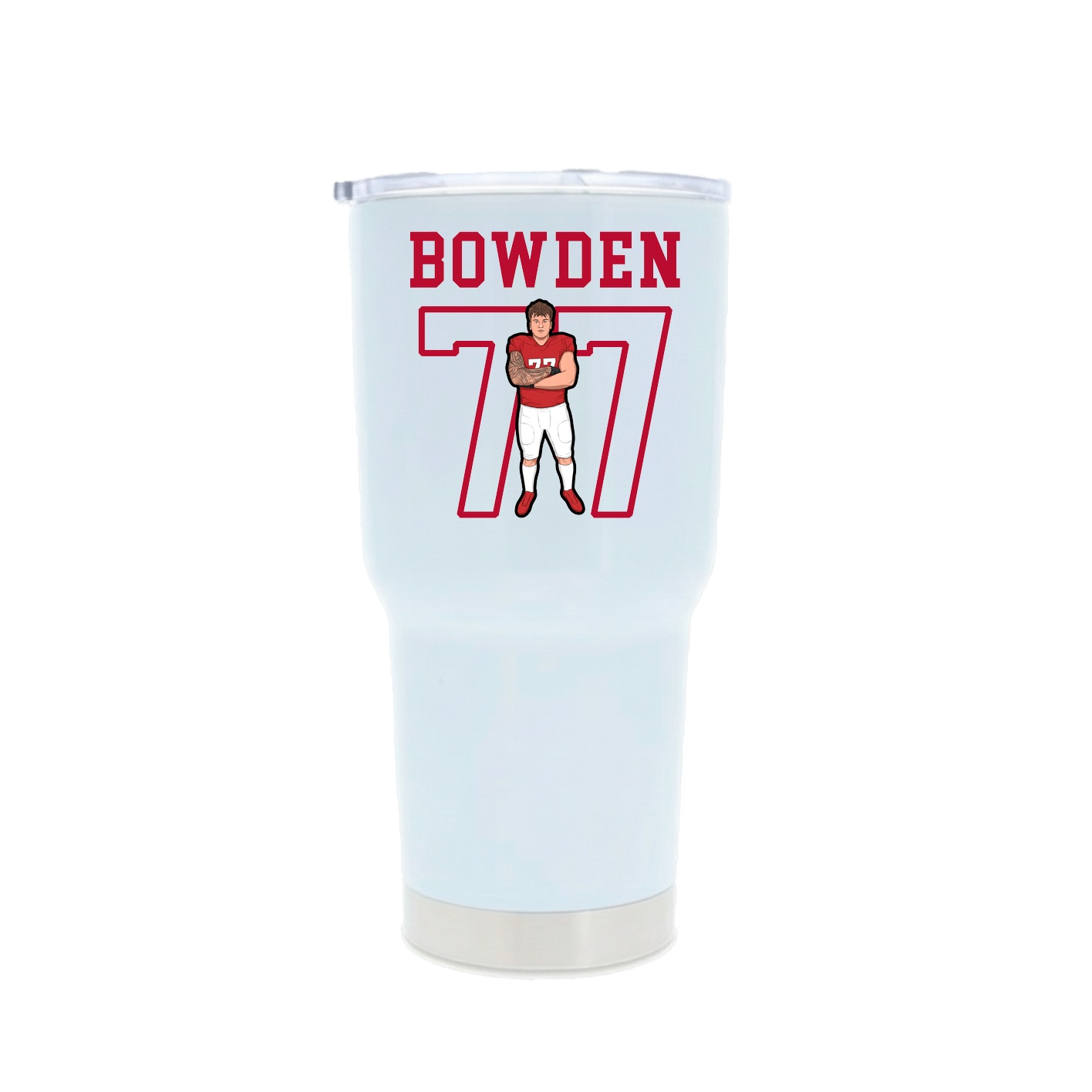 30oz Stainless Steel Tumbler — Shirsey in White