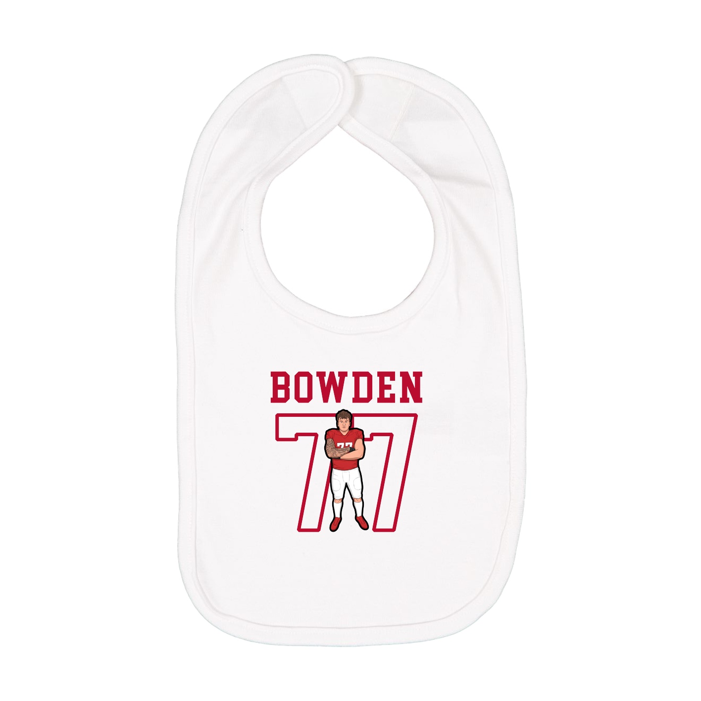 Infant Bib — Shirsey in White