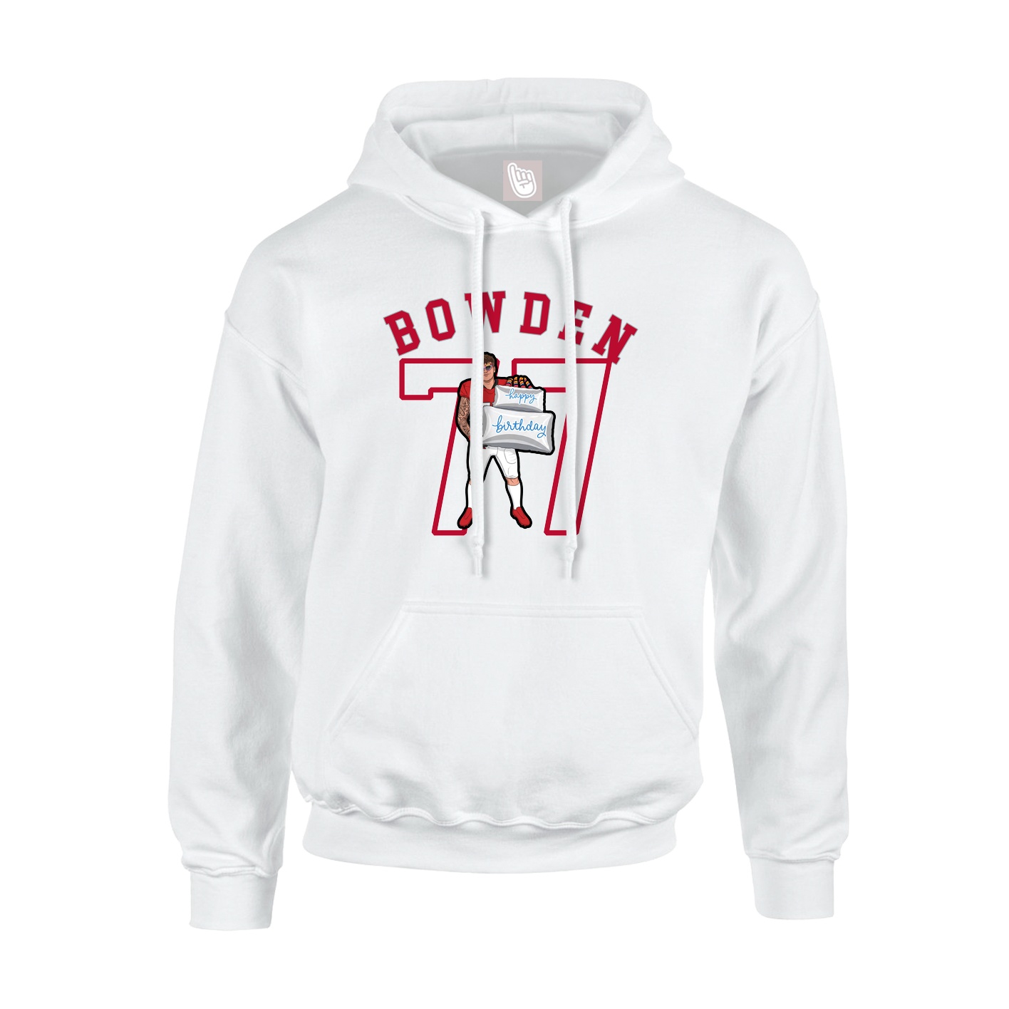 Hoodie — Shirsey Arch in White
