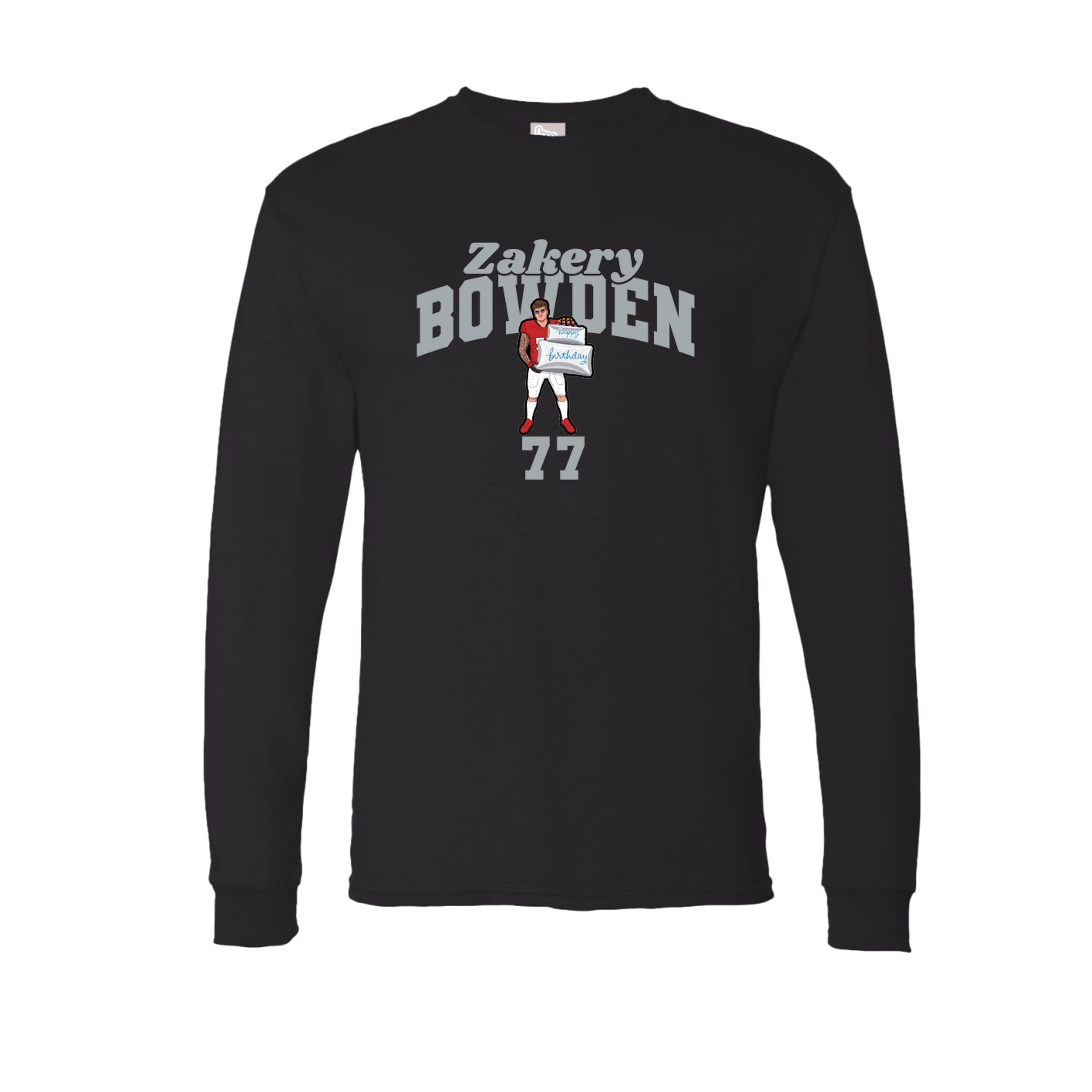 Long Sleeve Tee — Signature Arch in Black
