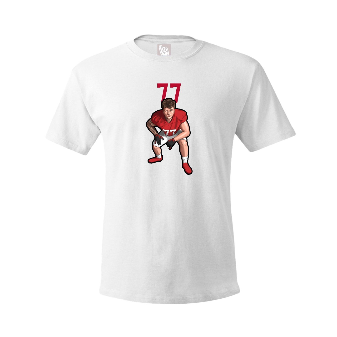 Tee — Number Top in White