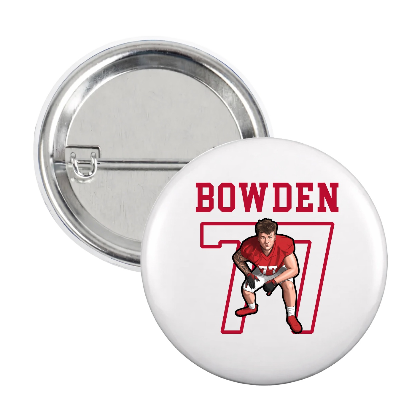Game Day Button — Shirsey in White