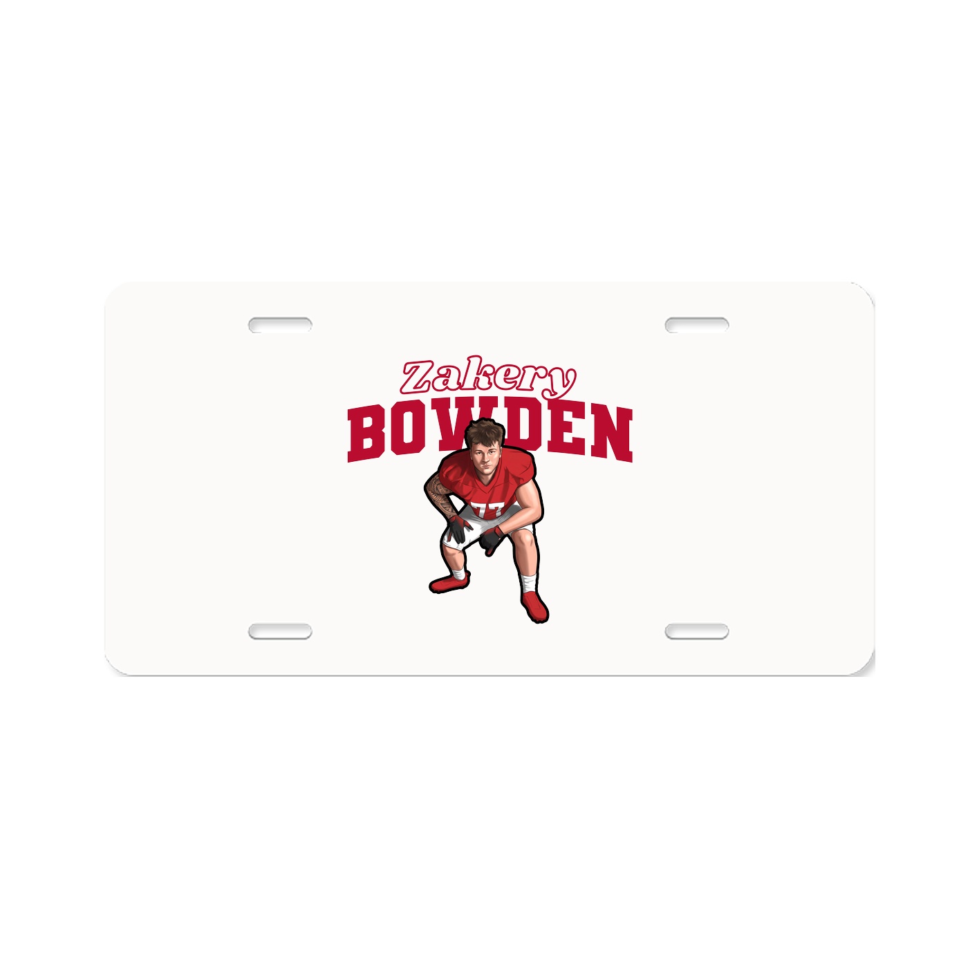 License Plate — Name Arch in Classic