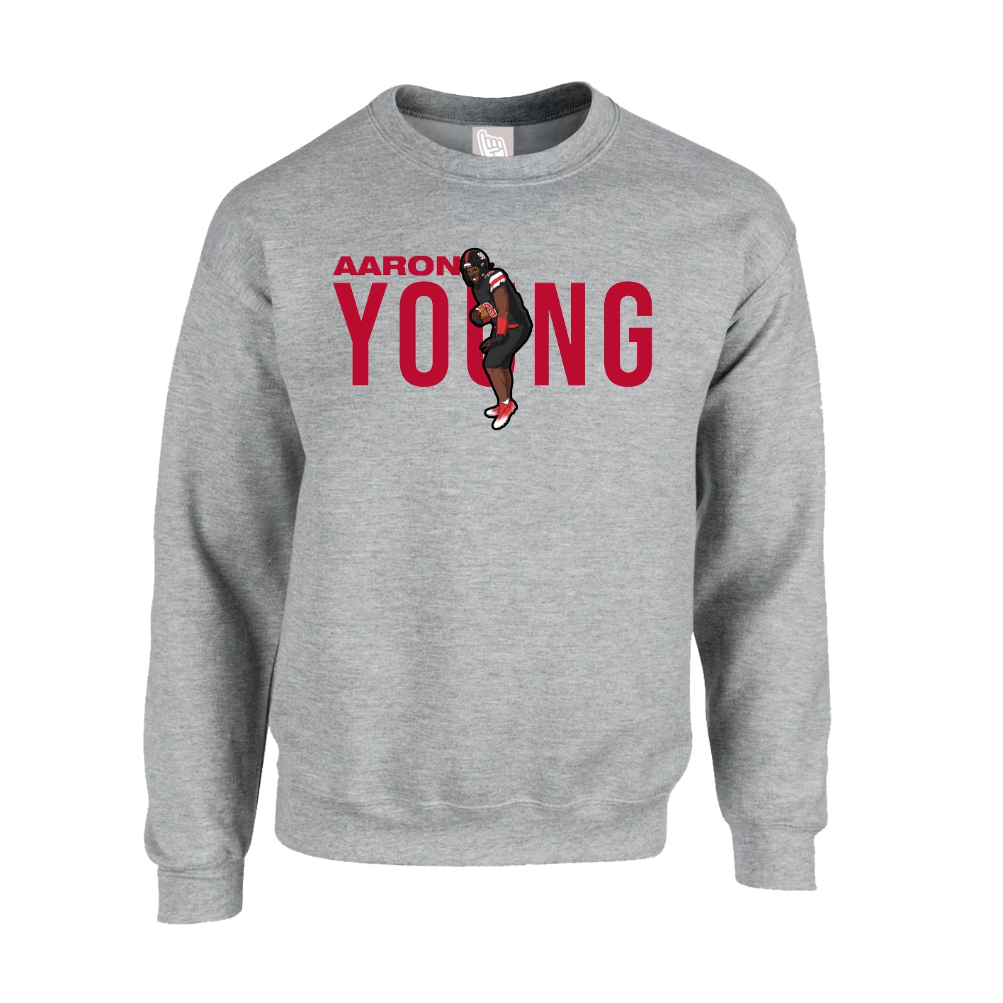 Fleece Crew — Player Name in Grey