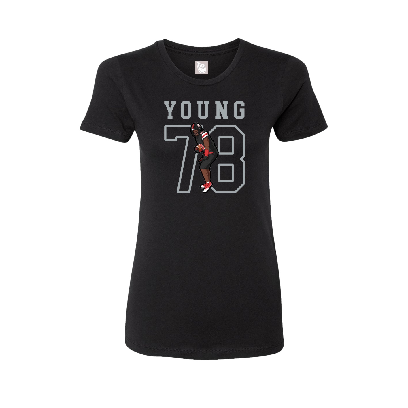Fitted Women's Tee — Shirsey in Black