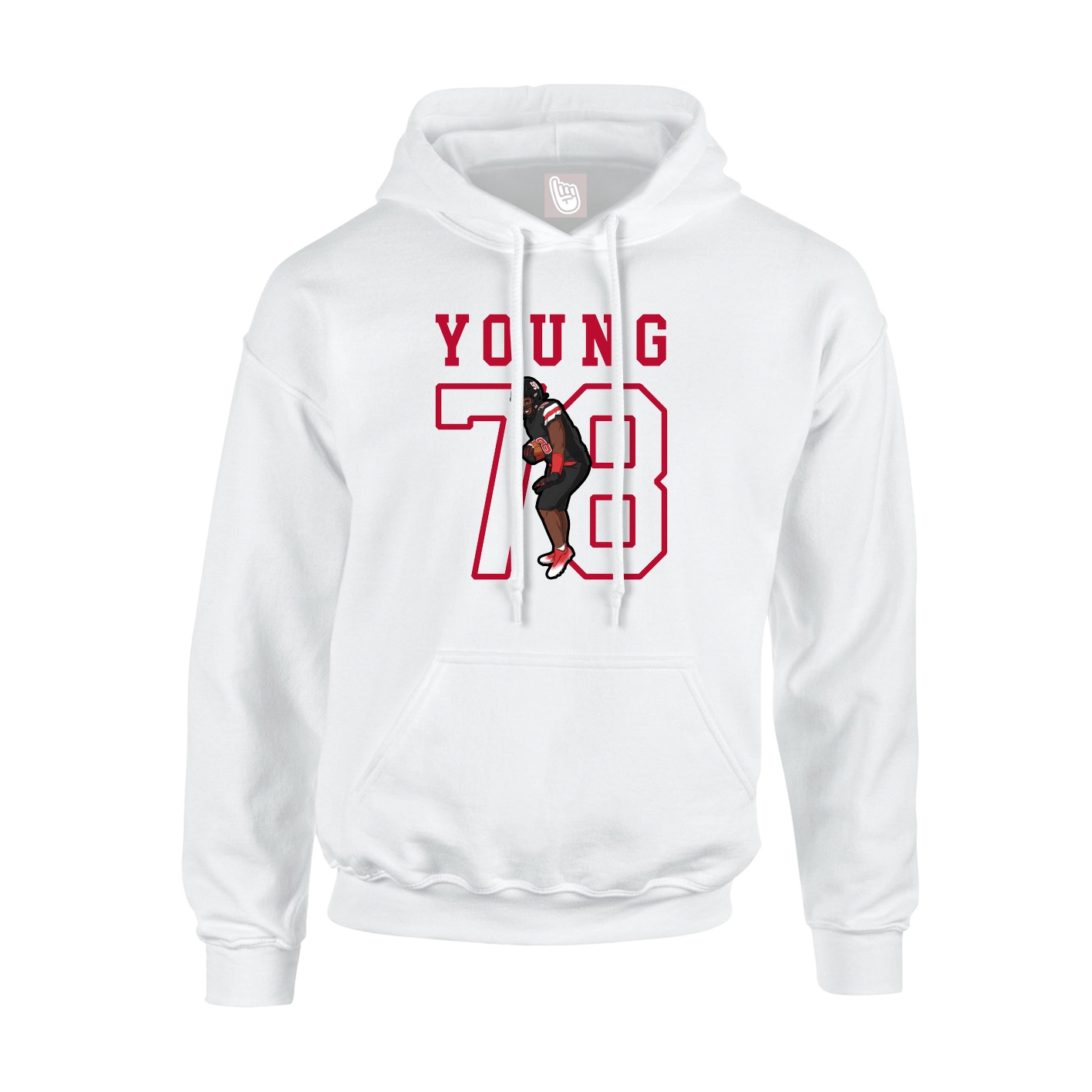 Youth Hoodie — Shirsey in White