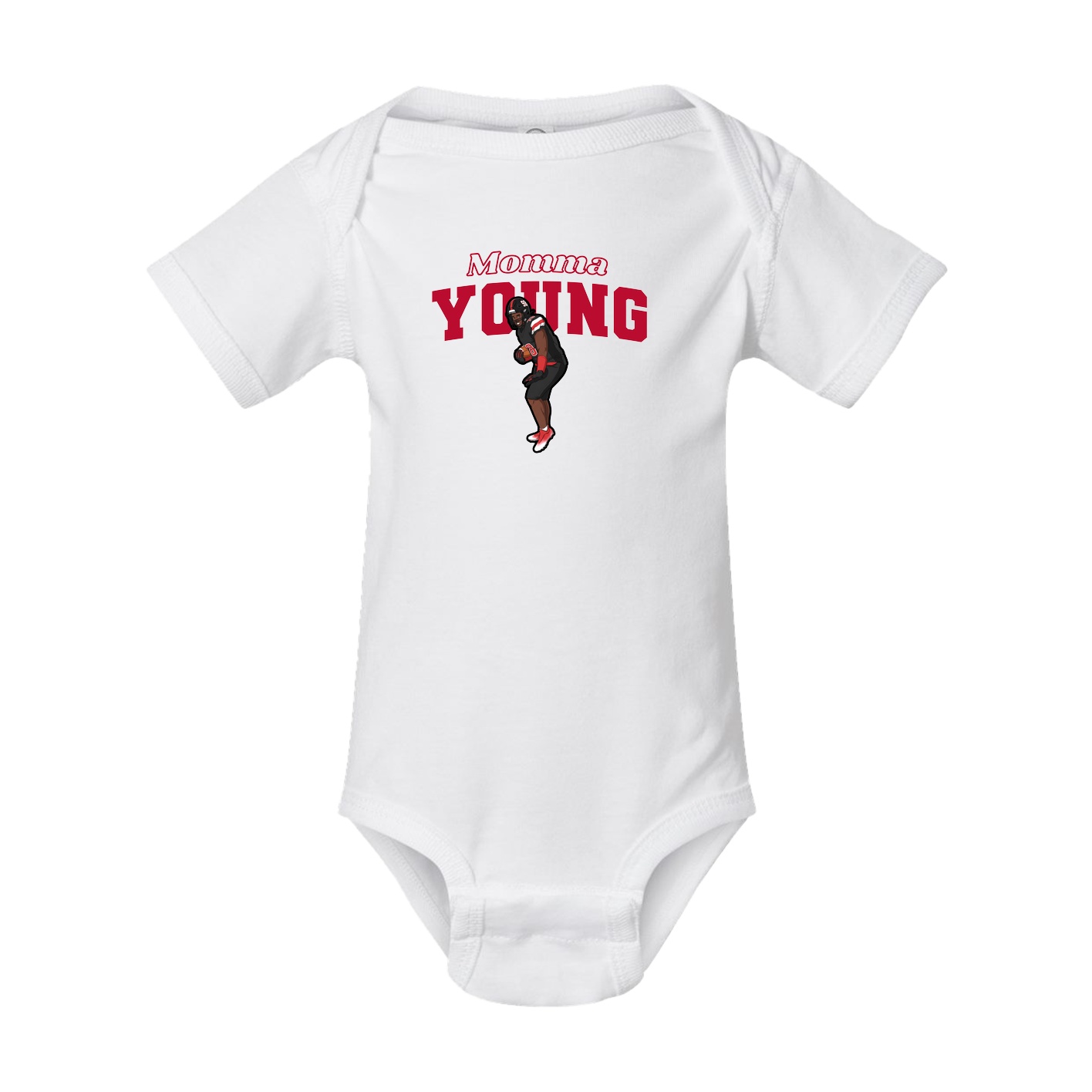 Baby Onesie — Mothers Day Block in White